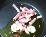 ブロッコリーとベーコンの美味焼き日本蕎麦作り方4写真