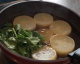大根の柔らか煮･黄身辛子味噌かけ❤︎.*作り方4写真