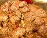 肉団子のトマトオイスターソース煮込み作り方9写真