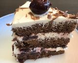 ダークチェリーチョコレートケーキ作り方4写真