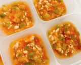 離乳食中期☆野菜と鶏むね肉のトマトソース作り方5写真