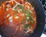 きのこ長ネギあさりのトマトパスタ作り方4写真
