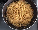 焼きトマトとほうれん草とツナの和風パスタ作り方8写真