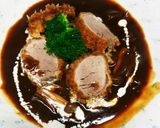 今日の夕飯　ヒレ肉とビーフシチューソース作り方4写真