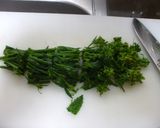 からし菜（菜の花）の 親子和え作り方3写真
