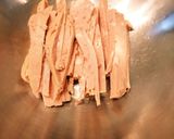 簡単！スパムと白髪ネギの中華和え作り方2写真