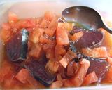 夏レシピ✶ฺカツオのタタキうどん作り方2写真