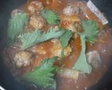 大葉肉団子♪大根とトマトソース煮♪作り方10写真