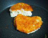 こんがりチーズ衣deえのき根ステーキ作り方2写真