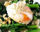 食欲ない時に♪菜花どんぶり作り方4写真