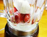 イチゴフローズンと豆腐のデザート作り方2写真