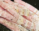 毎日の納豆●ベーコン＆エノキ炒め添え作り方2写真