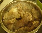 牛すじの下処理（スープもとっておく版）作り方1写真