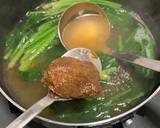 【韓国家庭料理】ほうれん草の味噌汁作り方5写真