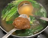 【韓国家庭料理】ほうれん草の味噌汁作り方5写真