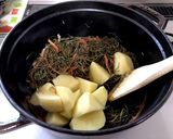 切り昆布と じゃが芋の煮物作り方3写真