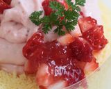 Fresh♡イチゴ果汁のロールケーキ作り方34写真