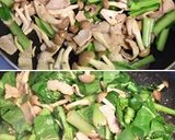 小松菜としめじの豚バラ中華あんかけ丼作り方2写真