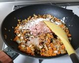 冷めても美味しい♪野菜入り鶏そぼろ丼作り方5写真