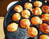 タコ無しだから、タコ焼き風お好み焼き⁉️作り方4写真