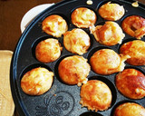 タコ無しだから、タコ焼き風お好み焼き⁉️作り方4写真