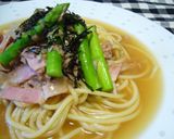 和風コンソメ☆ベーコンのスープスパ作り方5写真