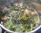 簡単！豆苗の味噌汁☆椎茸と海苔でだし不要作り方2写真