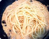 サバ缶で! みそクリームパスタ♪作り方5写真