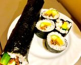 絶品だよ！牛肉タク胡瓜の海苔巻き作り方3写真