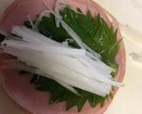 大根と大葉のハム巻き作り方1写真