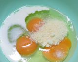粉チーズ入りトロトロなオープンオムレツ作り方1写真