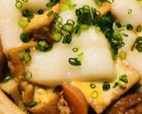 小餅をちらした●レタス丸ごとキムチ鍋作り方4写真