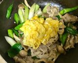 俺流！葉にんにくと豚肉の玉子炒め作り方12写真