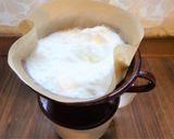 コーヒーフィルターで水切りヨーグルト作り方2写真
