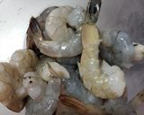 スナップえんどうとエビのチリマヨからめ作り方1写真