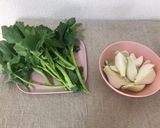 旬素材！つぼみ菜と新玉ねぎのパスタ作り方1写真