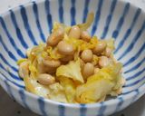キャベツ・大豆のさっぱり胡麻酢あえ♪作り方3写真