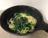 旬素材！つぼみ菜と新玉ねぎのパスタ作り方4写真