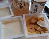 子供のおやつ★豆乳ゼリーで葛餅風作り方3写真