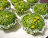 ほうれん草とコーンの蒸しパン作り方3写真