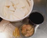 鯖缶で簡単♡大根と鯖の味染み べっこう煮作り方1写真