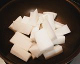 鯖缶で簡単♡大根と鯖の味染み べっこう煮作り方2写真