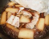 鯖缶で簡単♡大根と鯖の味染み べっこう煮作り方4写真