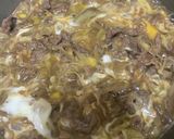 ごぼうと牛肉の柳川風作り方5写真