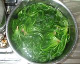 ほうれん草のにんにくオリーブ炒め♪簡単作り方3写真