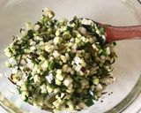 ご飯に♪わさびの茎（葉わさび）で【だし】作り方3写真