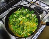 とう菜の親子丼風作り方4写真