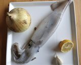 イカと新玉ねぎのパエリア風レシピ作り方1写真