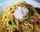 大人の和風パスタ～ツナ・椎茸・みつば作り方6写真
