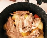 豚バラで作る〜ゴロゴロ野菜の肉じゃが作り方4写真